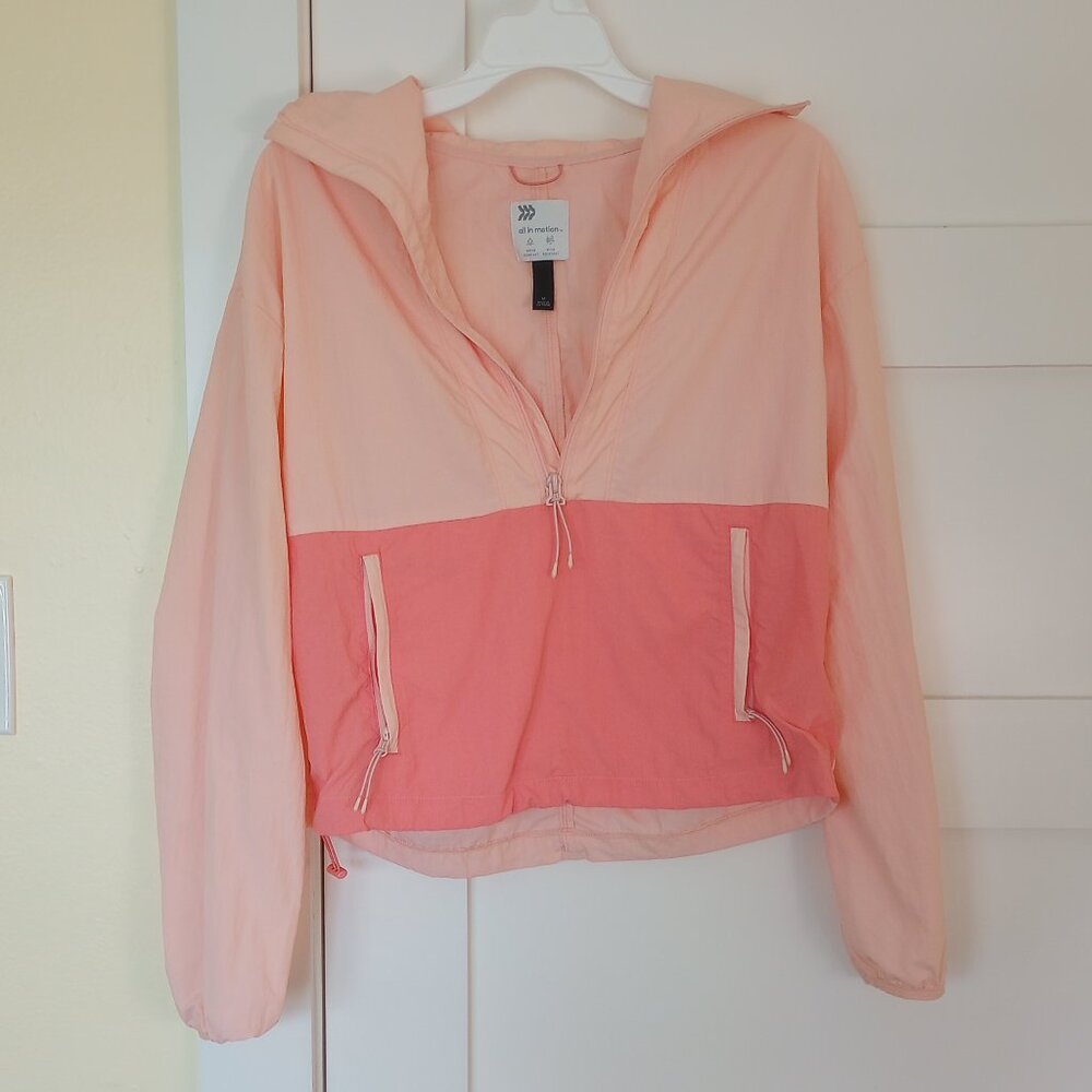 Cropped Pink Windbreaker